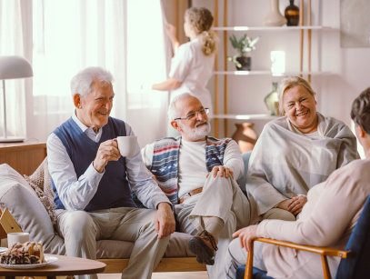 senior patients smiling